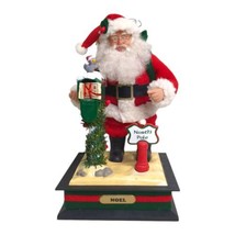 Holiday Creations Musical Santa w/ Light Checking His Mailbox 1993 with ... - $14.80