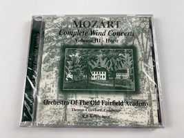 Mozart Complete Wind Concerti Vol. 3 Horn Old Fairfield Academy CD - £4.64 GBP
