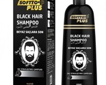 Softto Plus Grey Coverage Black Hair Shampoo 12 oz - 350ml Natural - £29.38 GBP
