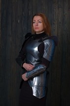 Medieval Replica FULL SET Lady Armor Larp &quot;Queen of the war&quot; Steel Costu... - £266.28 GBP