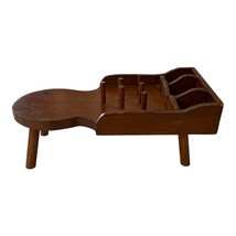 VTG Wooden Sewing Caddy Bench with Spool Pegs &amp; Compartments – Primitive... - $736.62 MXN