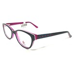 Indi KG 5000 Bkpk Kinder Mädchen Brille Rahmen Schwarz Rosa Cat Eye 48-1... - $23.01
