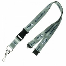 Seattle Seahawks NFL Football Team Logo Gray Safety Latch Lanyard Keychain - £18.66 GBP