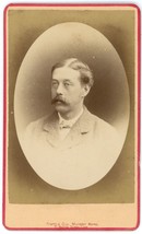 CIRCA 1880&#39;S CDV Man With Impressive Moustache  Suit.  Francis Guy Cork, Ireland - £9.54 GBP