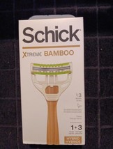 Schick Xtreme 3 Bamboo Hybrid Disposable Razor 1 Handle 3 Cartridges (G11) - £11.03 GBP