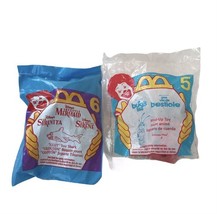 Set Of 2 McDonalds Toys The Little Mermaid Shark &amp; A Bugs Life Lady Bug - $7.58