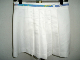 Women&#39;s Tail Pleated Wrap Tennis Skirt w/Fabric Ribbon Waist Accent Sz 8... - £17.34 GBP