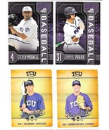Lot of (4) Different 2011 &amp; 2012 TCU HORNED FROGS Baseball Card Schedules - £8.59 GBP