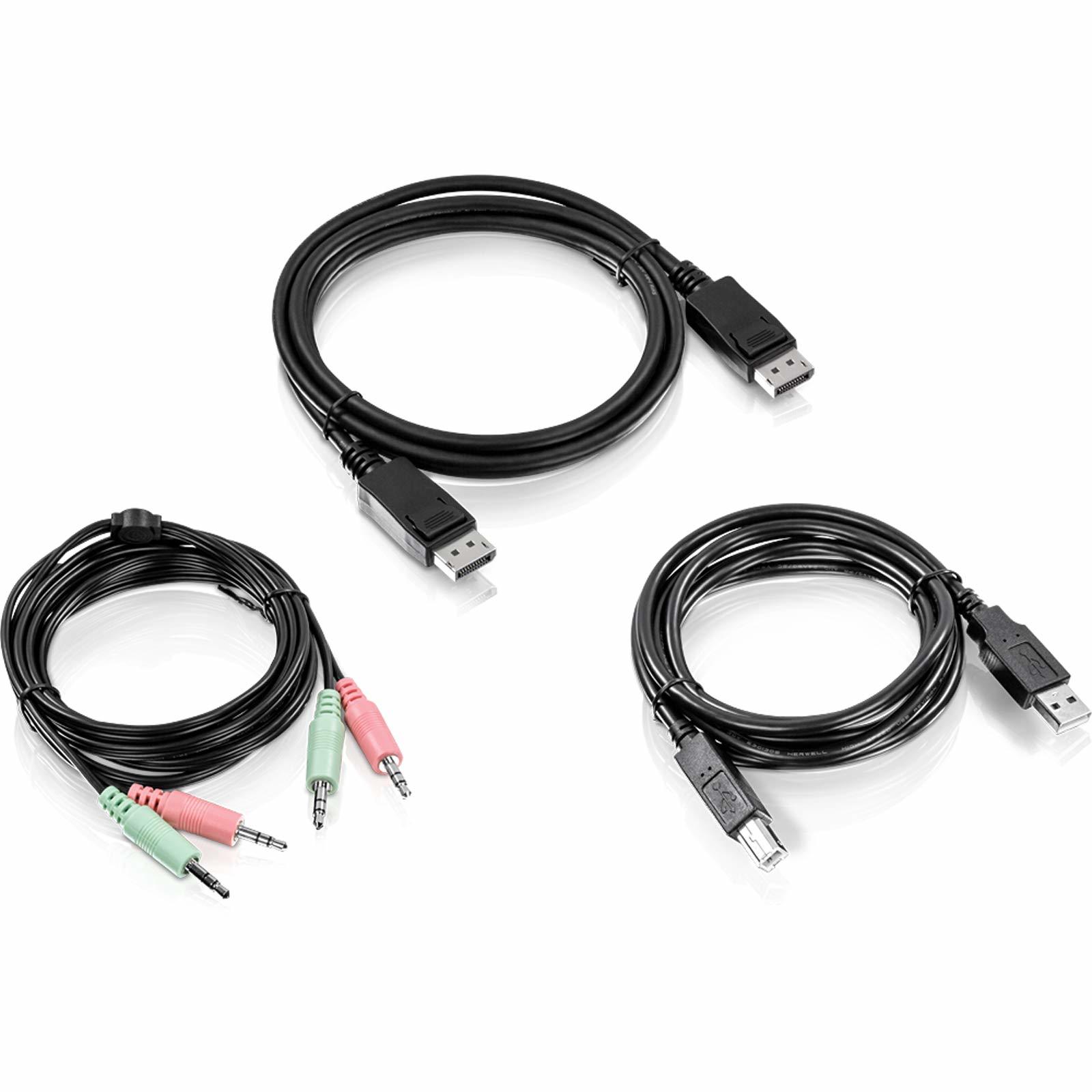 TRENDnet 4-Port Dual Monitor DisplayPort KVM Switch With Audio, 2-Port U... - $457.44