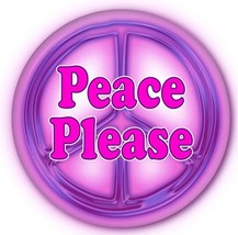 6 Peace Please World Peace And Love Pin Back Buttons We Need Love Not Hate Ship - £8.69 GBP
