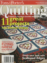 Fons &amp; Porter&#39;s Love of Quilting Magazine FEB 22, 2010 Eleven Winter Projects - £1.37 GBP