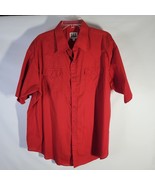 Mens Ely Cattleman Short Sleeve Pearl Snap Western Shirt Size XXl /8.5 - $21.13