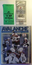 Colorado Avalanche 2001 Stanley Cup Official Playoff Mag + Ticket Stub + VIP Par - £10.18 GBP