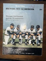 1973 Milwaukee Brewers vs Minnesota Twins Program Scorecard Autograph To... - £31.96 GBP