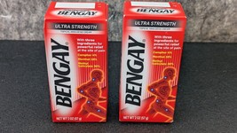 New Lot of 2 Bengay Ultra Strength Topical Analgesic Cream 2oz. Exp: 07/2 - $7.99