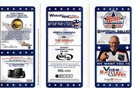 Wendy's 2000 NHL ALL Star Official Ballot Dave Thomas  - $17.82