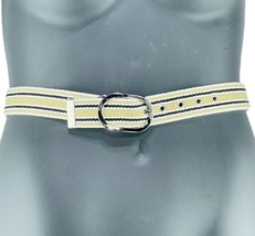 9 NINE WEST Belt Reversible Striped to White Fabric Women&#39;s Size SM NEW $28 - $7.19