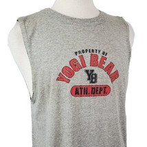 Property of Yogi Bear Vintage Hanna-Barbera Tank T-Shirt Crew Large Gray 50/50 - $18.99