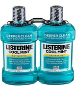 LISTERINE Ultraclean Mouthwash 1.5 L Cool MINT 50.72 Oz - Pack of 2 - £21.54 GBP