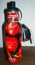 Bios H2O Stainless Steel Water Bottle - Bpa Free 20 Oz / 600 M L - Cherries - £10.35 GBP