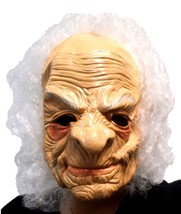 Halloween Hairy Old Person Wrinkled Mad Scientist  Latex Mask 1411 - £12.74 GBP