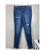 1822 Denim Jeans Womens Blue Adrianna Jeans Skinny Ankle Mid Rise Stretc... - $27.96 CAD