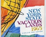 New York State Vacation Lands Booklet 1965 Worlds Fair Edition Rockefeller - $24.72