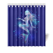 Mermaid Navy Shower Curtain - £24.12 GBP