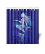 Mermaid Navy Shower Curtain - £23.59 GBP