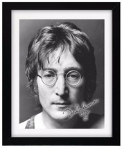 JOHN LENNON Signature Print - Signed - Fully Framed - The Beatles Wall D... - £15.02 GBP