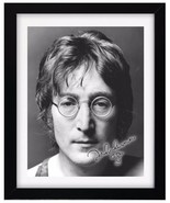 JOHN LENNON Signature Print - Signed - Fully Framed - The Beatles Wall D... - $355.18 MXN