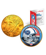 TENNESSEE TITANS NFL 24K Gold Plated IKE Dollar US Coin OFFICIALLY LICENSED - €11,09 EUR