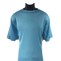 Daniel Ellissa Men&#39;s T-shirt Turquoise Crew Neck Knit Polyester Sizes L ... - £15.73 GBP