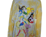 Women's Sweatshirt Sailor Moon Yellow Tie Dye L/XL Large/Extra large NEW - $25.46