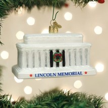 Old World Christmas Lincoln Memorial Glass Christmas Ornament 20129 - £19.65 GBP
