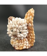 Cat Figurine Made Of Tiny Sea Shells, Vintage 4&quot; Tall - €12,76 EUR