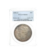 1898-O 1 $ Dollar D&#39;Argent Morgan PCGS MS66 Non Circulé Belle Patine De ... - $732.93 CAD