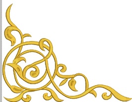 East Corner Pattern Embroidery Design Instant Download - $3.50