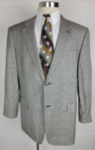 John Nordstrom Houndstooth Check Sport Jacket Silk &amp; Wool 46L - £19.78 GBP
