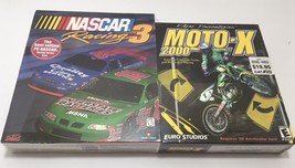 NASCAR Racing 3 &amp; Moto-X 2000 Motocross Windows 98/95 CD-Rom NIB NEW Sealed 1999 - £93.83 GBP