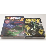 NASCAR Racing 3 &amp; Moto-X 2000 Motocross Windows 98/95 CD-Rom NIB NEW Sea... - £95.15 GBP