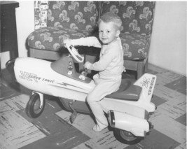 Little Boy on Murray Super Sonic Pedal Jet - 1950s Vintage Photo Reproduction - £13.68 GBP
