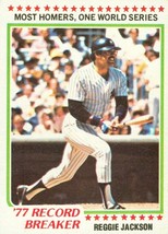 1978 Topps Reggie Jackson 7 Yankees - £1.51 GBP