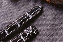 (Customizable, multiple size) Alligator leather handmade watch straps - £116.02 GBP