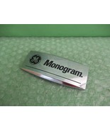 GE Monogram Refrigerator Badge Logo Name  ~ 3-3/4&quot; x 1-5/8&quot; - $661.17 MXN