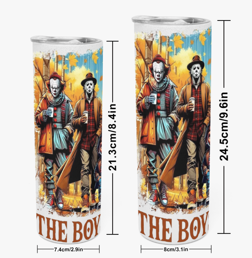 Halloween - The Boys of Fall | 20oz/30oz Stainless Steel Straight Tumbler - $35.00+