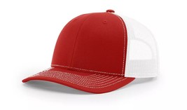 Classic Trucker Hat OSFM Blank Snapback Red/White - $13.99