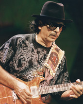 Carlos Santana Cool Pose in hat on Stage Playing Guitar 16x20 Canvas - £55.94 GBP