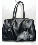 Coach  F36680 Black Smooth Leather Christine Satchel Handbag - £108.52 GBP