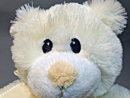 Russ Berrie Teddy Bear Plush Bless This Little One White Cream Stuffed A... - £19.57 GBP